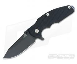 Hinderer Knives Jurassic Black DLC 3.25" Black XM G10 SpearPoint