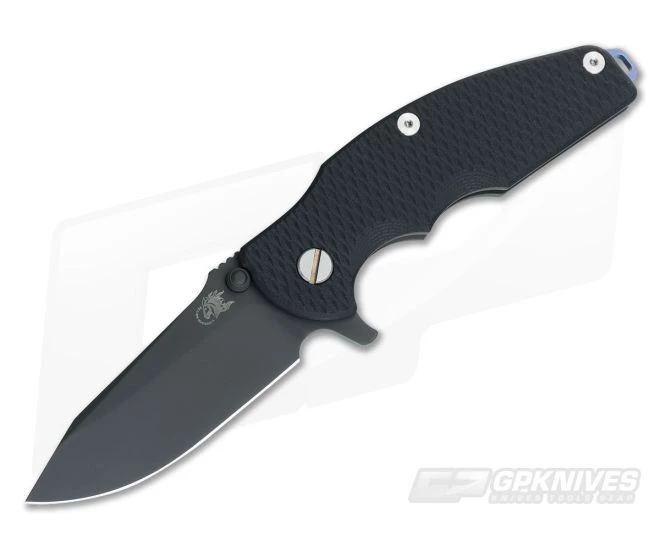 Hinderer Knives Jurassic Black DLC 3.25" Black XM G10 SpearPoint 3 Hinderer Knives Jurassic Black DLC 3.25" Black XM G10 SpearPoint