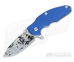 Hinderer Knives Digi Camo Jurassic S35VN Spear Point Blue XM G10 #063