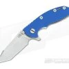 Hinderer Knives XM-18 3" Blue Harpoon Tanto Stonewashed Flipper -Outlet Flippers Store 0486 1