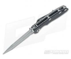 Hinderer Knives XM-18 3" Black Harpoon Tanto Working Finish Flipper -Outlet Flippers Store 0491 3