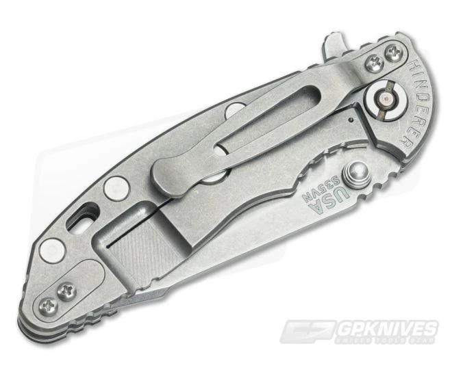 Hinderer Knives XM-18 3" Green/Black Harpoon Tanto Stonewashed Flipper 4 Hinderer Knives XM-18 3" Green/Black Harpoon Tanto Stonewashed Flipper - Image 2