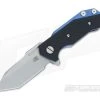 Hinderer Knives Half Track Tanto 20CV Black G10 Stonewash Blue -Outlet Flippers Store 0501