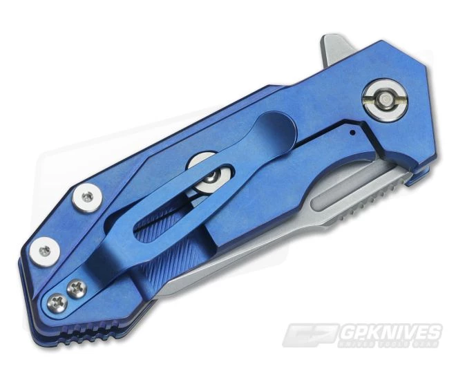 Hinderer Knives Half Track Tanto 20CV Black G10 Stonewash Blue 4 Hinderer Knives Half Track Tanto 20CV Black G10 Stonewash Blue - Image 2