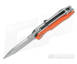 Hinderer Knives Half Track Tanto 20CV Orange G10 Stonewash Finish 7 Hinderer Knives Half Track Tanto 20CV Orange G10 Stonewash Finish -Outlet Flippers Store 0502 3