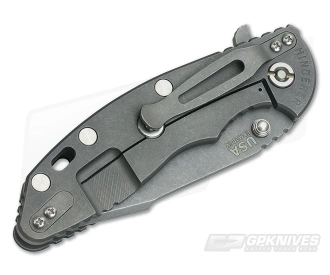 Hinderer Knives XM-18 3.5" Blue/Black Harpoon Spanto Working Finish Flipper 4 Hinderer Knives XM-18 3.5" Blue/Black Harpoon Spanto Working Finish Flipper - Image 2