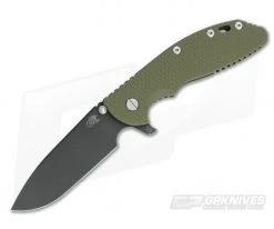 Hinderer Knives XM-24 Skinny Slicer OD Green G10 DLC S35VN Flipper