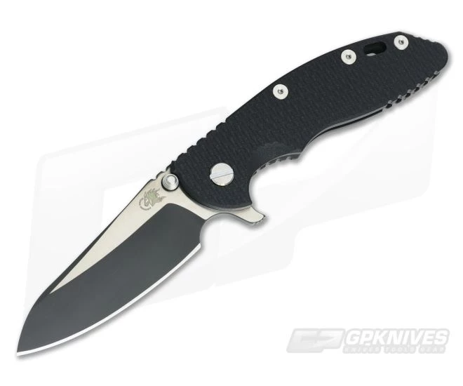 Hinderer Knives XM-18 3.5" Sheepsfoot DLC Two-Tone 20CV Black DLC Black G10 3 Hinderer Knives XM-18 3.5" Sheepsfoot DLC Two-Tone 20CV Black DLC Black G10