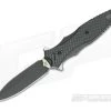Hinderer Knives Maximus 3.5" Folding Dagger 20CV DLC Two-Tone Carbon Fiber -Outlet Flippers Store 0536 1