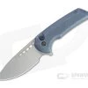 WE Knives x Ferrum Forge Mini Malice Blasted 20CV Stonewashed Blue Button Lock Flipper WE054BL-3 -Outlet Flippers Store 054bl 3 1