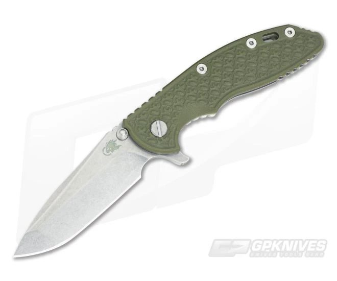 Hinderer Knives XM-18 3.5" 30th Anniversary GEN 5 Spanto Stonewash S35VN OD Green G10 3 Hinderer Knives XM-18 3.5" 30th Anniversary GEN 5 Spanto Stonewash S35VN OD Green G10