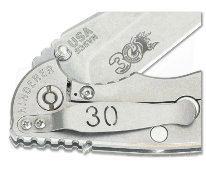 Hinderer Knives XM-18 3.5" 30th Anniversary GEN 5 Spanto Stonewash S35VN OD Green G10 6 Hinderer Knives XM-18 3.5" 30th Anniversary GEN 5 Spanto Stonewash S35VN OD Green G10 - Image 4