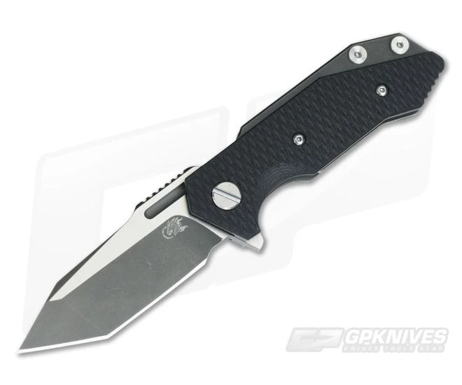 Hinderer Knives Half Track Tanto Two-Tone 20CV Black G10 Battle Black DLC 3 Hinderer Knives Half Track Tanto Two-Tone 20CV Black G10 Battle Black DLC