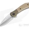Buck 590 Paradigm Assisted Flipper S35VN Brown G10 Bolster Lock Folding Knife 0590BRS