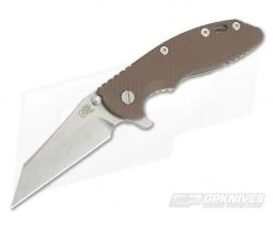 Hinderer Knives XM-18 3.5" GEN 5 Wharncliffe Stonewash 20CV FDE G10