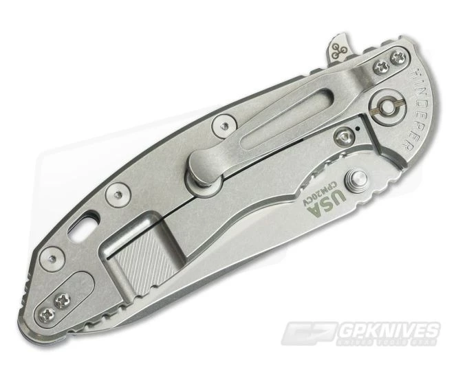 Hinderer XM-18 3.5" GEN 6 Sheepsfoot SW 20CV Blue G10 Tri-Way Pivot Flipper 4 Hinderer XM-18 3.5" GEN 6 Sheepsfoot SW 20CV Blue G10 Tri-Way Pivot Flipper - Image 2