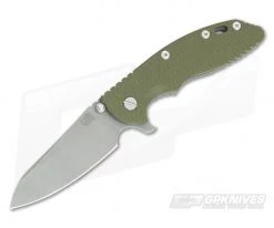 Hinderer XM-18 3.5" GEN 6 Sheepsfoot WF 20CV OD Green G10 Tri-Way Pivot Flipper