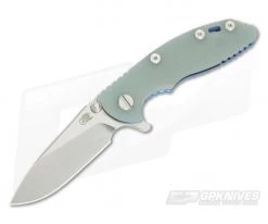 Hinderer XM-18 3" Blue Ti GEN 6 Stonewash 20CV Slicer Translucent G10 Tri-Way Pivot Flipper