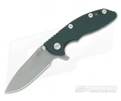 Hinderer XM-18 3" Working Finish GEN 6 20CV Slicer Dark Green G10 Tri-Way Pivot Flipper