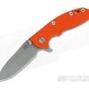 Hinderer XM-18 3" GEN 6 Working Finish 20CV Spear Point Orange G10 Tri-Way Pivot Flipper