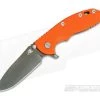 Hinderer XM-18 3.5" GEN 6 Skinny Slicer Black DLC Stonewash 20CV Orange G10 Tri-Way Pivot Flipper -Outlet Flippers Store 0640