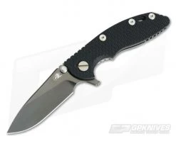 Hinderer XM-18 3" GEN 6 Stonewash Black DLC 20CV Slicer Black G10 Tri-Way Pivot Flipper