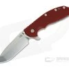 Hinderer Knives XM-24 GEN 6 Tri-Way Red Stonewashed 20CV Spanto -Outlet Flippers Store 0656
