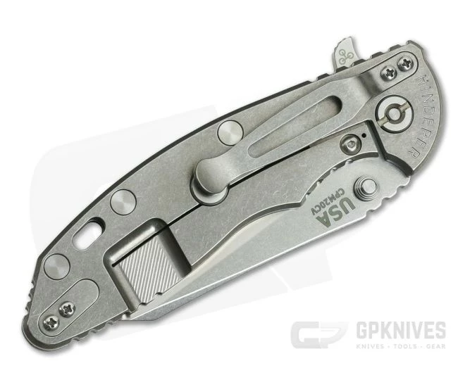 Hinderer Knives XM-18 3.5" Fatty Wharncliffe GEN 6 Tri-Way Stonewashed 20CV OD Green 4 Hinderer Knives XM-18 3.5" Fatty Wharncliffe GEN 6 Tri-Way Stonewashed 20CV OD Green - Image 2