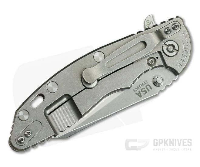 Hinderer Knives XM-18 3.5" Fatty Wharncliffe GEN 6 Tri-Way Stonewashed 20CV Red 4 Hinderer Knives XM-18 3.5" Fatty Wharncliffe GEN 6 Tri-Way Stonewashed 20CV Red - Image 2