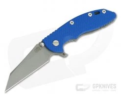 Hinderer Knives XM-18 Blue G10 3.5" Fatty Wharncliffe GEN 6 Tri-Way Working Finish 20CV