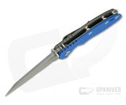 Hinderer Knives XM-18 Blue G10 3.5" Fatty Wharncliffe GEN 6 Tri-Way Working Finish 20CV -Outlet Flippers Store 0670 3