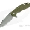 Hinderer XM-18 3.5" Tri-Way Flipper Harpoon Spanto Working Finish S35VN Green G10