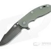 Hinderer XM-18 3.5" Tri-Way Flipper Harpoon Spanto Stonewashed Black DLC S35VN Translucent G10 -Outlet Flippers Store 0692