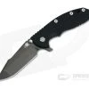 Hinderer XM-18 3.5" Tri-Way Flipper Harpoon Spanto Stonewashed Black DLC S35VN Black G10