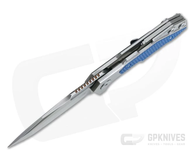 Hinderer Knives Full Track Spear Point 20CV Blue G10 H.M.B.S. Tri Way Pivot Flipper 5 Hinderer Knives Full Track Spear Point 20CV Blue G10 H.M.B.S. Tri Way Pivot Flipper - Image 3