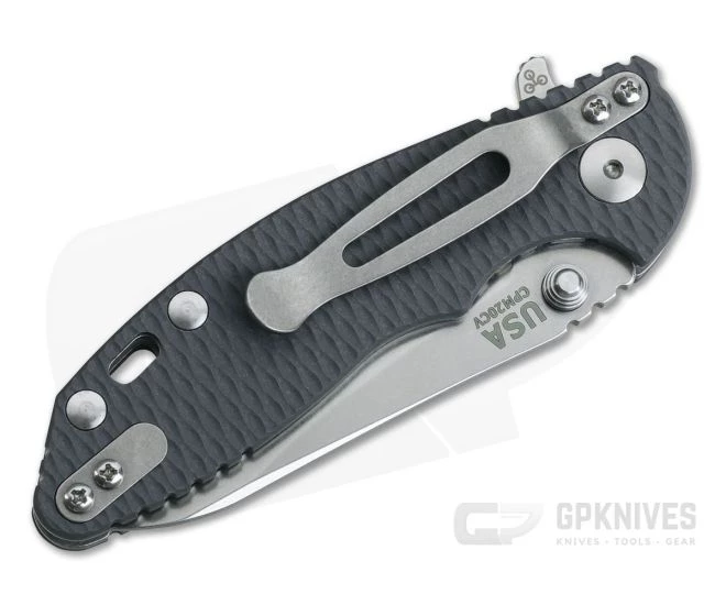Hinderer XM-18 3" Skinny Sheepsfoot Liner Lock Stonewashed 20CV Gray G10 Tri-Way Pivot Flipper 4 Hinderer XM-18 3" Skinny Sheepsfoot Liner Lock Stonewashed 20CV Gray G10 Tri-Way Pivot Flipper - Image 2