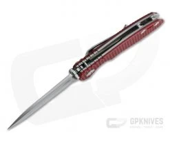 Hinderer XM-18 3" Skinny Slicer Liner Lock Stonewashed 20CV Red G10 Tri-Way Pivot Flipper -Outlet Flippers Store 0699 3