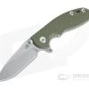 Hinderer XM-18 3" Skinny Slicer Liner Lock Stonewashed 20CV OD Green G10 Tri-Way Pivot Flipper -Outlet Flippers Store 0702