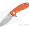 Hinderer XM-18 3" Skinny Slicer Liner Lock Stonewashed 20CV Orange G10 Tri-Way Pivot Flipper -Outlet Flippers Store 0703