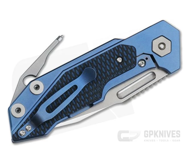 Hinderer Knives Full Track Spanto S35VN Blue Stonewashed Black and Blue G10 Tri-Way Pivot Flipper 4 Hinderer Knives Full Track Spanto S35VN Blue Stonewashed Black and Blue G10 Tri-Way Pivot Flipper - Image 2