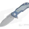 Hinderer Knives Full Track Spanto Working Finish S35VN Battle Blue Natural G10 Tri-Way Pivot Flipper -Outlet Flippers Store 0714 1