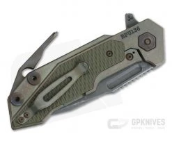Hinderer Knives Full Track Spanto S35VN Battlefield Pickup OD Green G10 Tri-Way Pivot Flipper 0723 -Outlet Flippers Store 0723 2