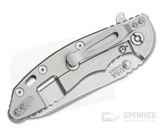 Hinderer XM-18 3.5" Skinny Sheepsfoot Stonewashed 20CV OD Green G10 Tri-Way Pivot Flipper 4 Hinderer XM-18 3.5" Skinny Sheepsfoot Stonewashed 20CV OD Green G10 Tri-Way Pivot Flipper - Image 2