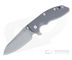 Hinderer XM-18 3.5" Skinny Sheepsfoot Working Finish 20CV Dark Gray G10 Tri-Way Pivot Flipper