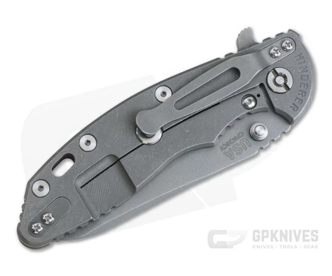 Hinderer XM-18 3.5" Skinny Sheepsfoot Working Finish 20CV Red G10 Tri-Way Pivot Flipper 4 Hinderer XM-18 3.5" Skinny Sheepsfoot Working Finish 20CV Red G10 Tri-Way Pivot Flipper - Image 2