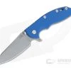 Hinderer XM-18 3.5" Skinny Sheepsfoot Working Finish 20CV Blue G10 Tri-Way Pivot Flipper 2 Hinderer XM-18 3.5" Skinny Sheepsfoot Working Finish 20CV Blue G10 Tri-Way Pivot Flipper -Outlet Flippers Store 0760