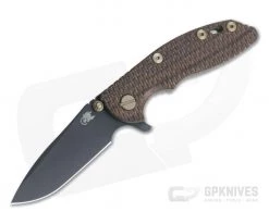 Hinderer XM-18 3" Vintage Series GEN 6 Parkerized O1 Spear Point Textured Walnut Battle Green Tri-Way Pivot Flipper 0764