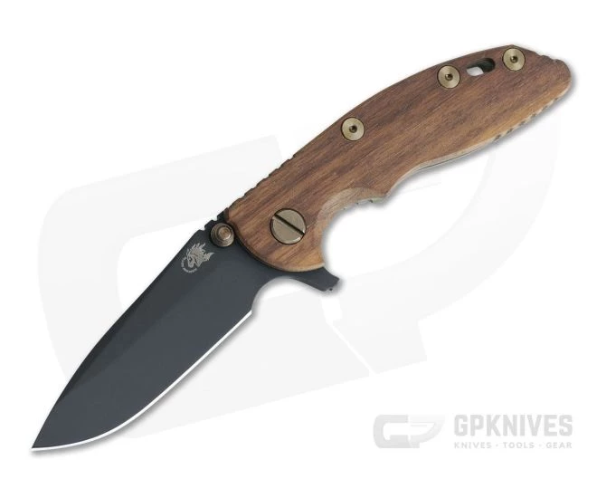 Hinderer XM-18 3" Vintage Series GEN 6 Parkerized O1 Spear Point Smooth Walnut Battle Green Tri-Way Pivot Flipper 0766 3 Hinderer XM-18 3" Vintage Series GEN 6 Parkerized O1 Spear Point Smooth Walnut Battle Green Tri-Way Pivot Flipper 0766