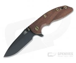 Hinderer XM-18 3" Vintage Series GEN 6 Parkerized O1 Spear Point Smooth Walnut Battle Green Tri-Way Pivot Flipper 0769