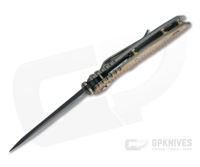 Hinderer XM-18 3" Vintage Series GEN 6 Parkerized O1 Spear Point Textured Walnut Battle Green Tri-Way Pivot Flipper 0776 5 Hinderer XM-18 3" Vintage Series GEN 6 Parkerized O1 Spear Point Textured Walnut Battle Green Tri-Way Pivot Flipper 0776 - Image 3